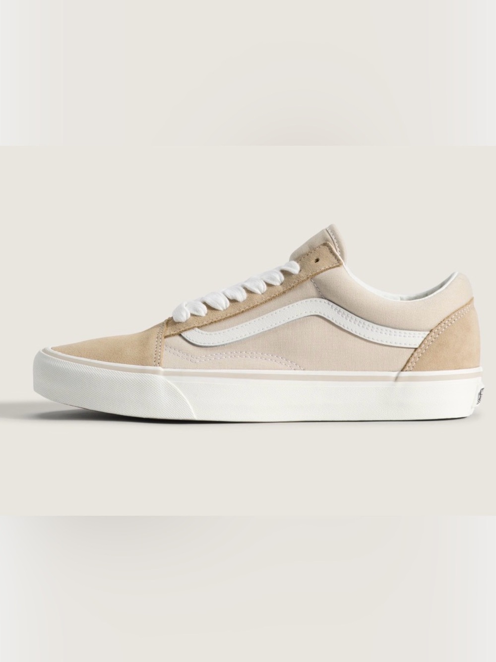 Madewell x Vans Old Skool Classic Low-Top Canvas Sneaker in Camel colorblock